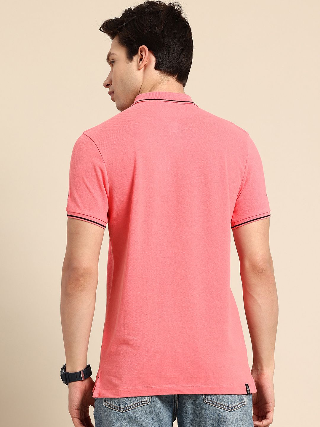 Being Human Polo Collar Pure Cotton T-shirt