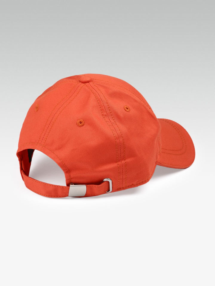 HRX by Hrithik Roshan Unisex Orange Cotton Baseball Cap