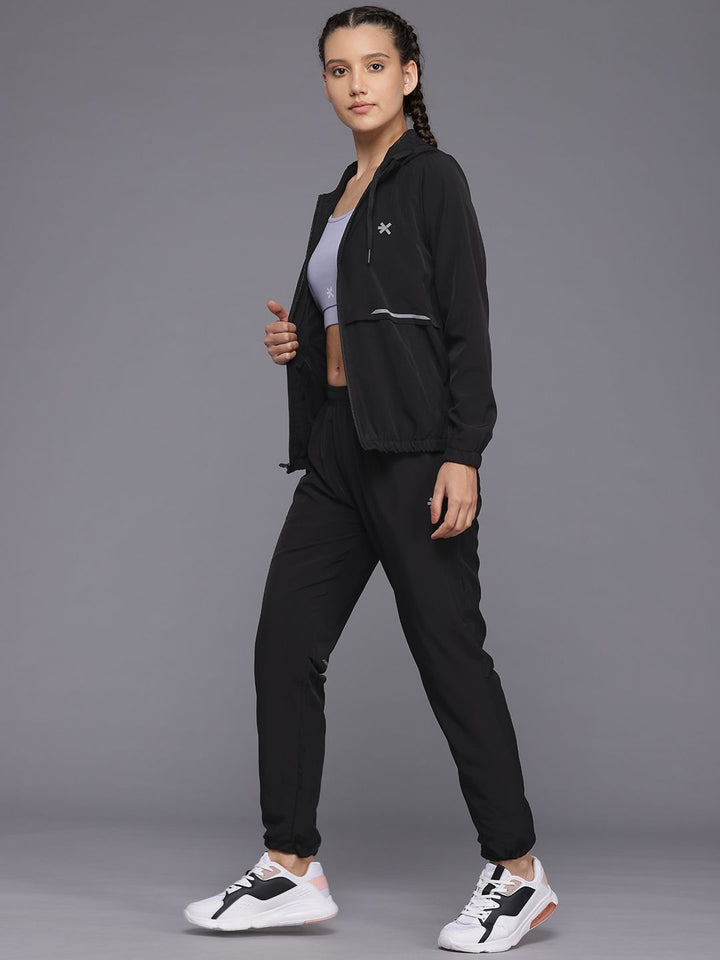 HRX by Hrithik Roshan Hooded Rapid-Dry Running Tracksuit
