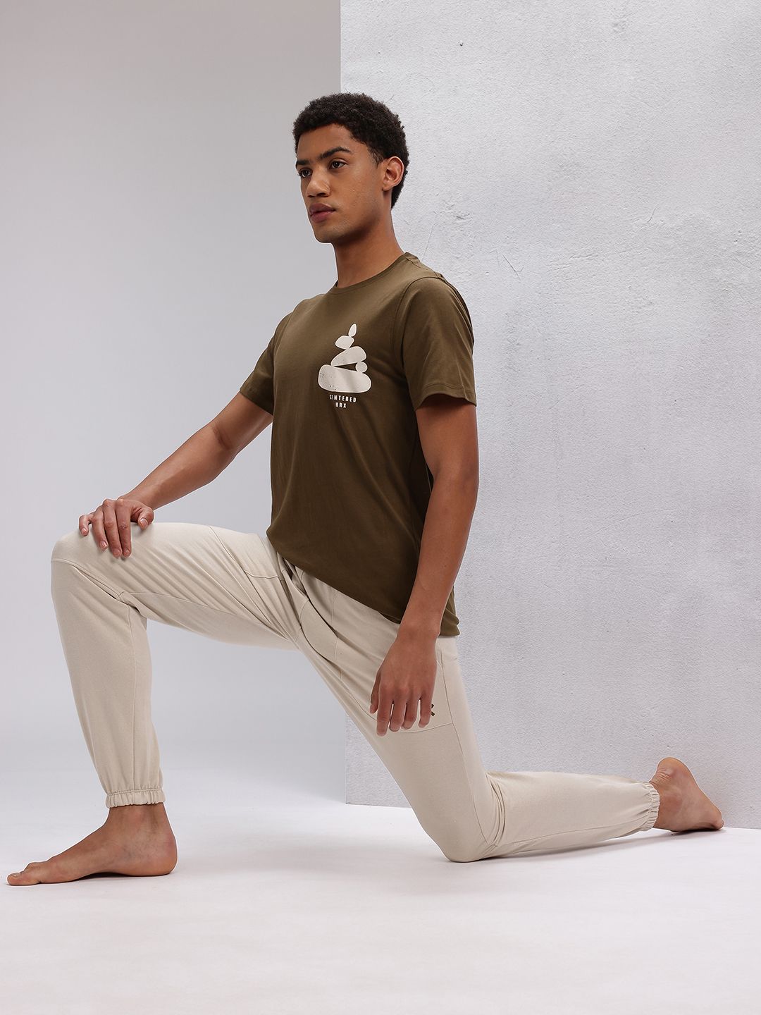 HRX by Hrithik Roshan Printed Pure Cotton Yoga T-shirt
