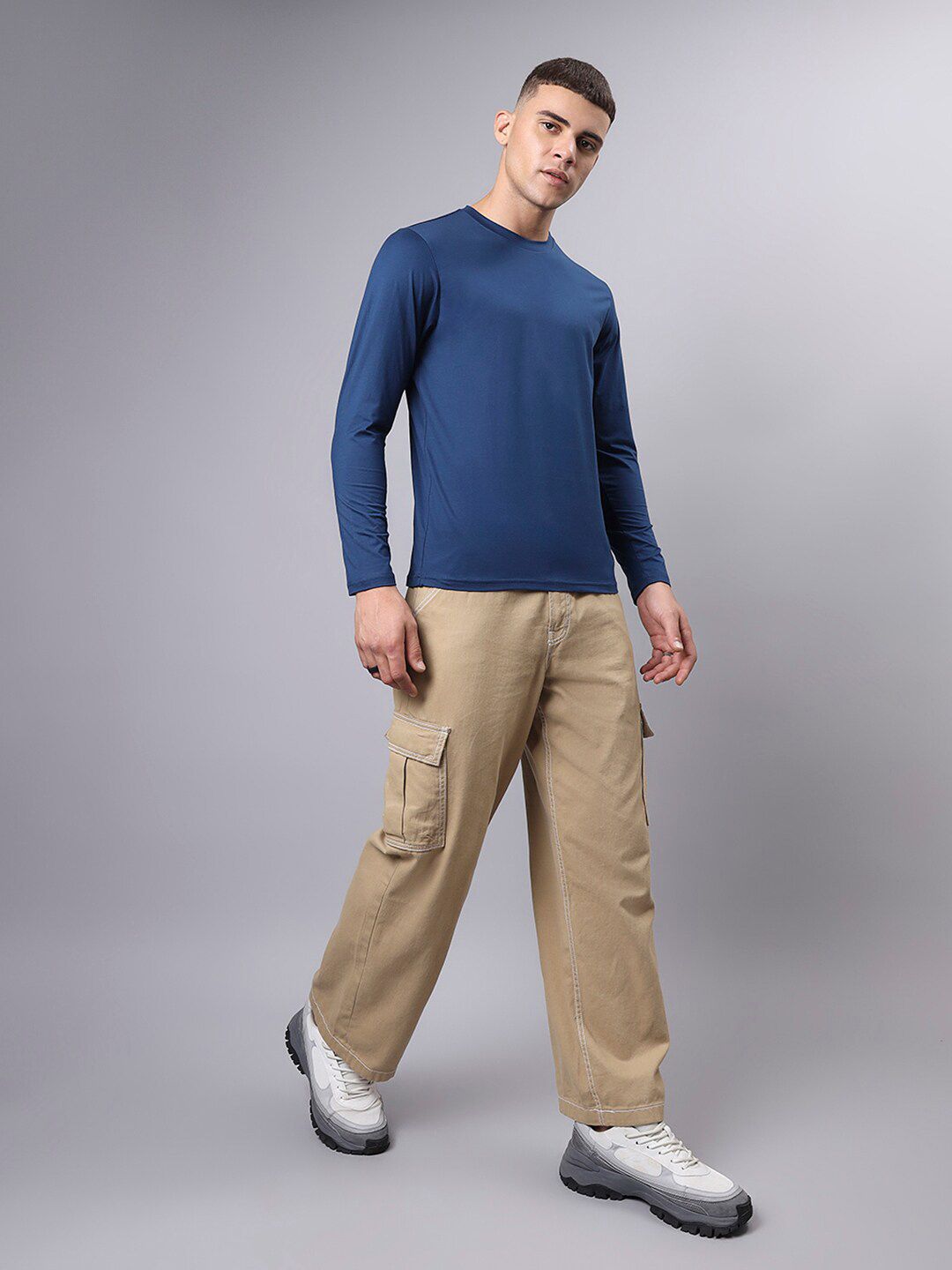 Bewakoof Round Neck Cotton Casual T-shirt