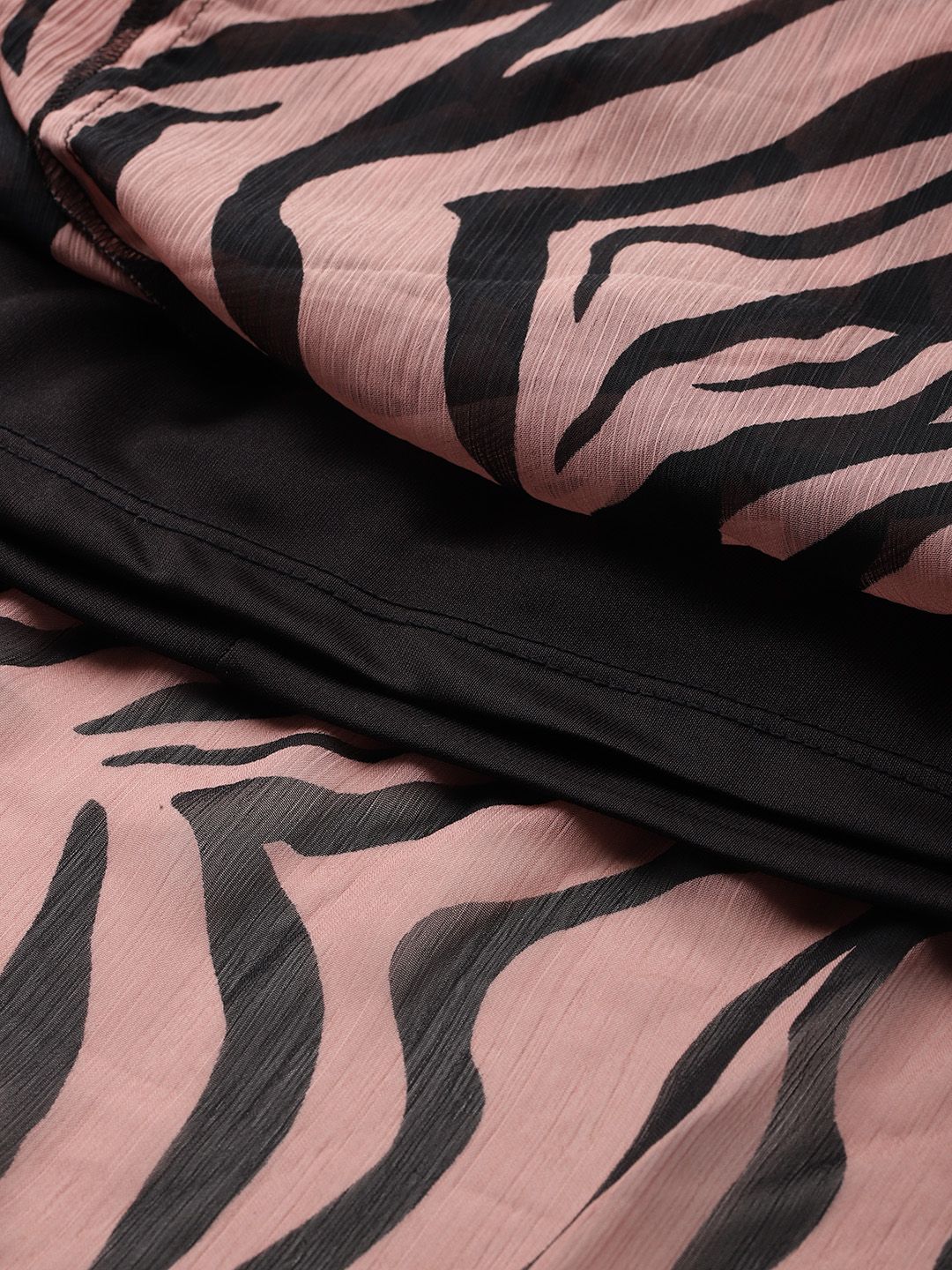 DressBerry Animal Print A-Line Midi Dress