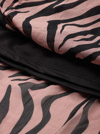 DressBerry Animal Print A-Line Midi Dress