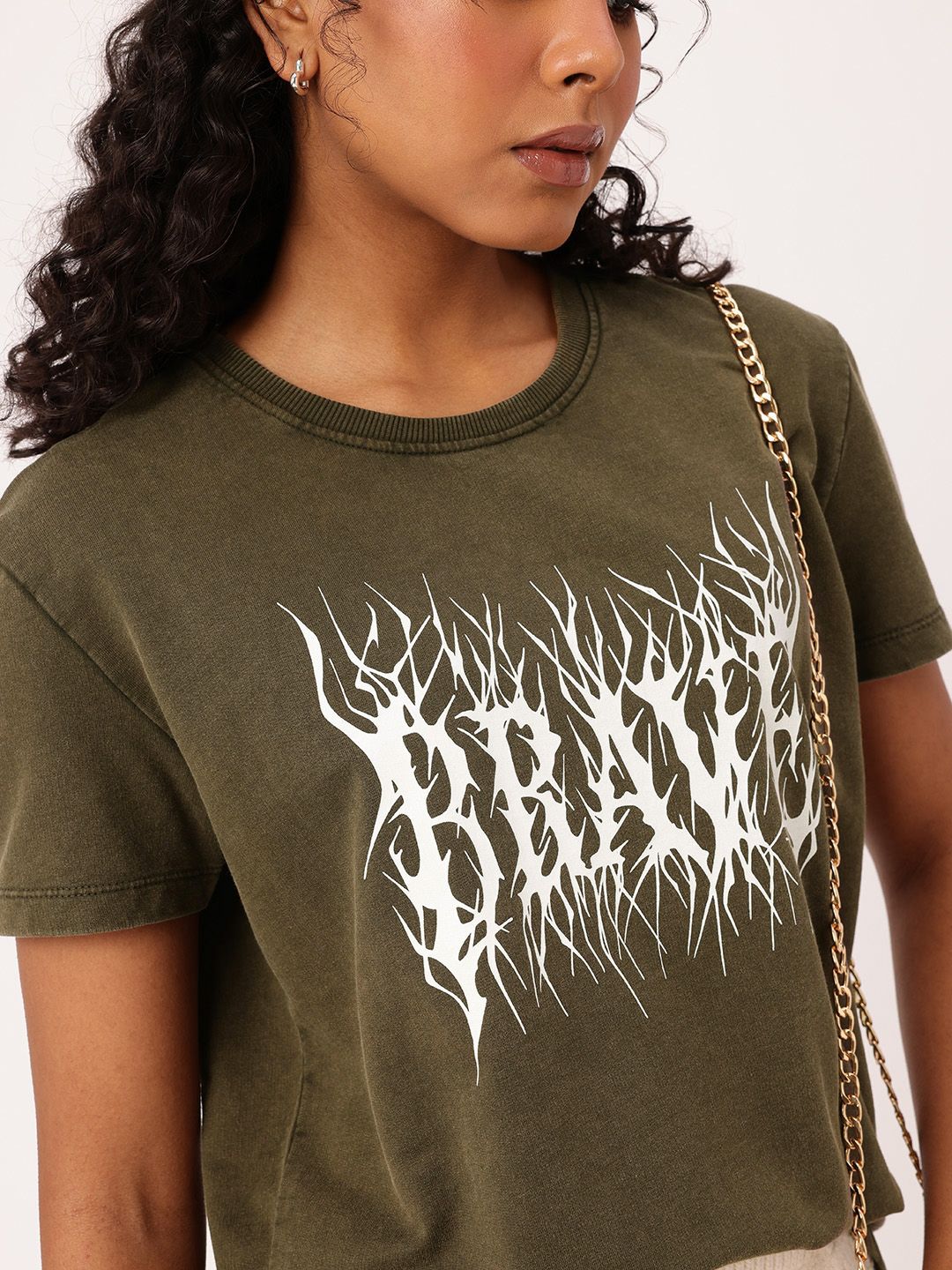 DressBerry City Daring Printed Casual T-shirt