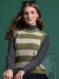 DressBerry Striped Sweater Vest