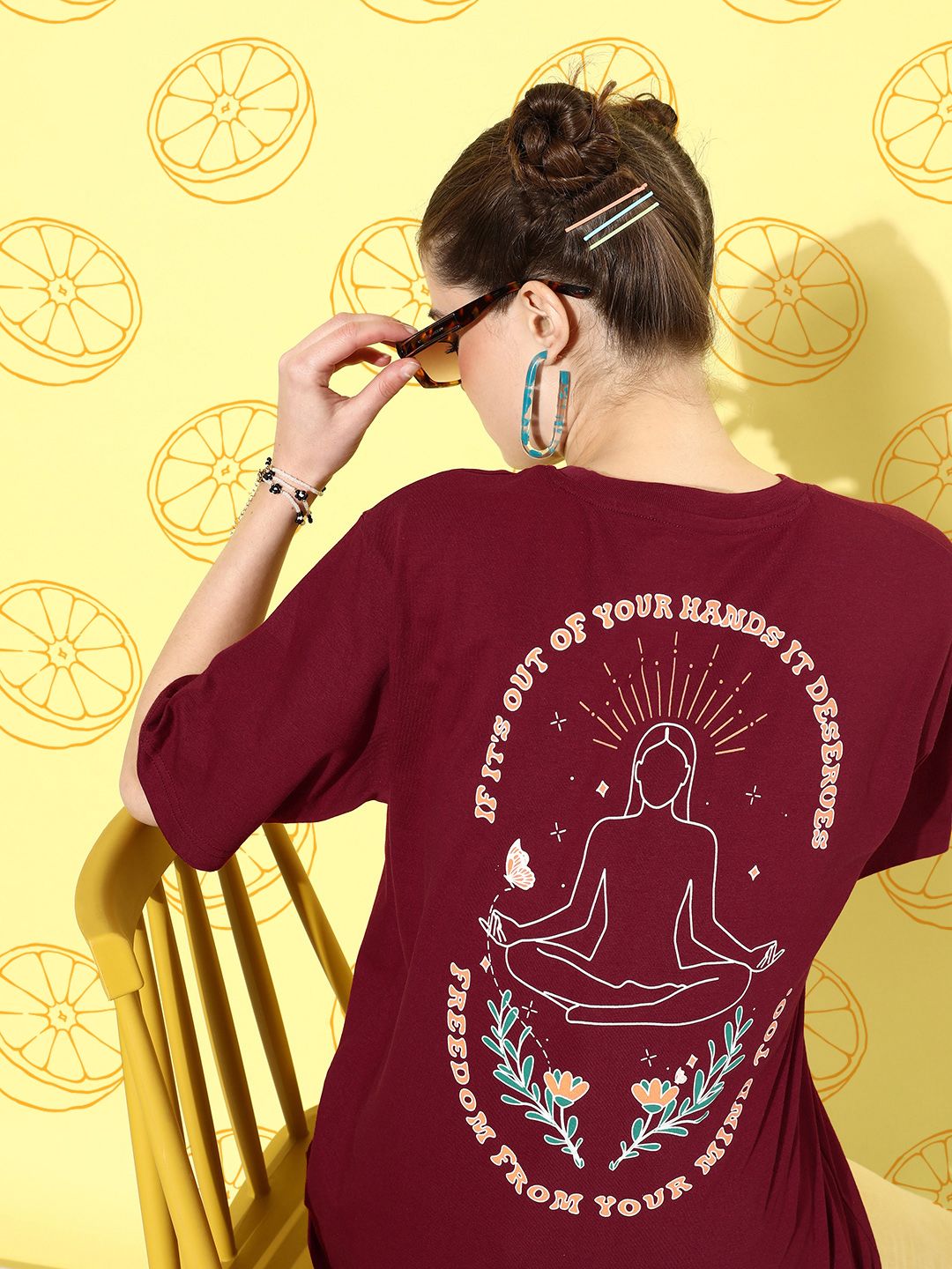 DILLINGER Women Graphic Printed Oversized T-shirt