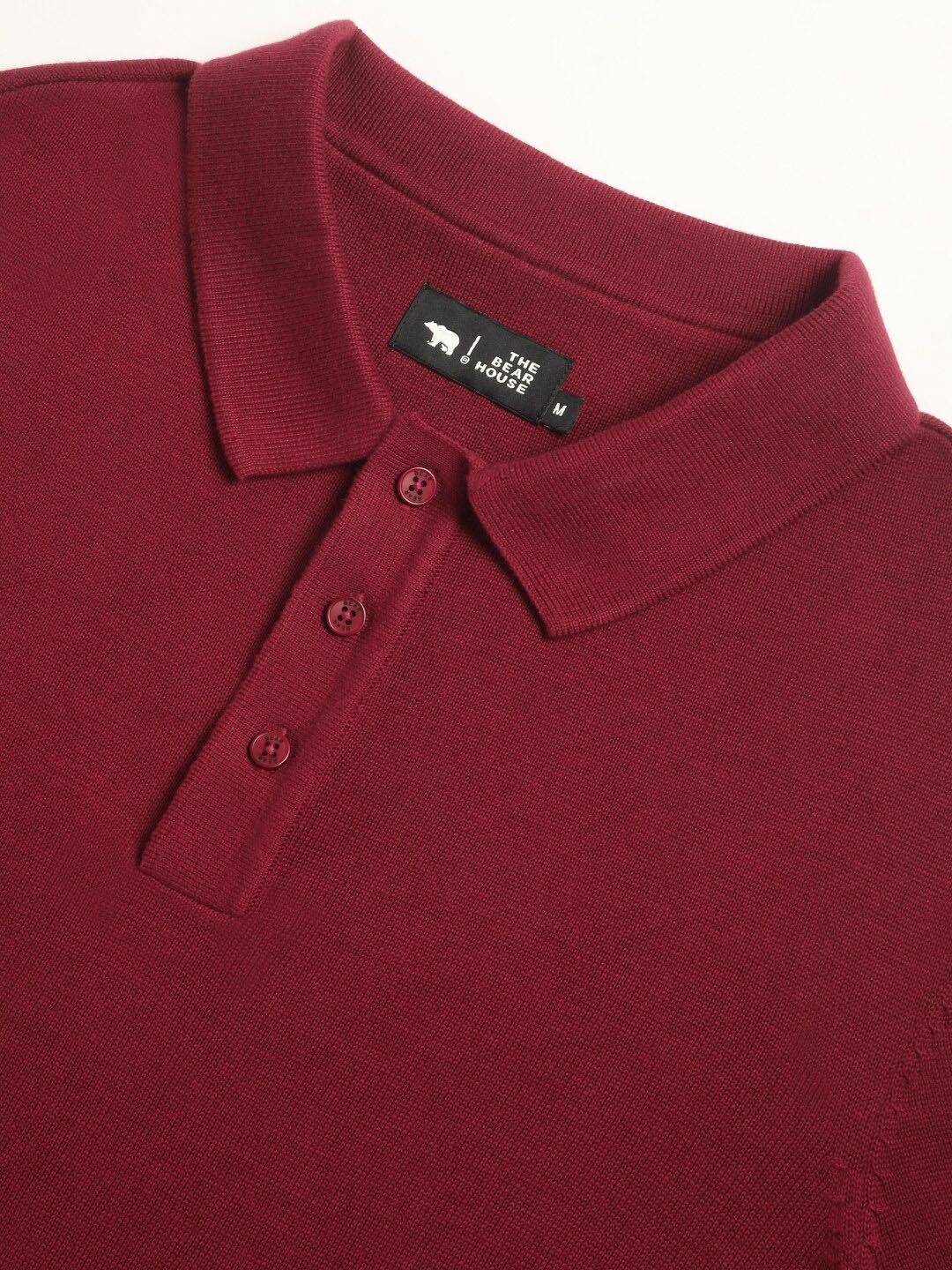 THE BEAR HOUSE Polo Collar Short Sleeves Cotton T-shirt