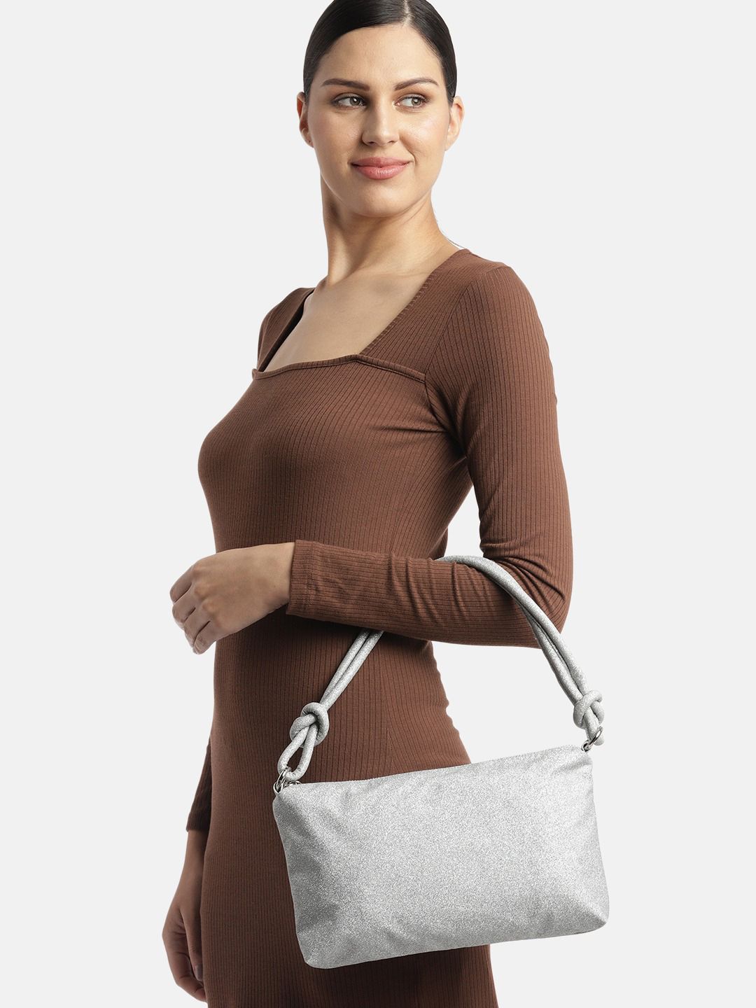 Berrylush Textured Swagger Shoulder Bag