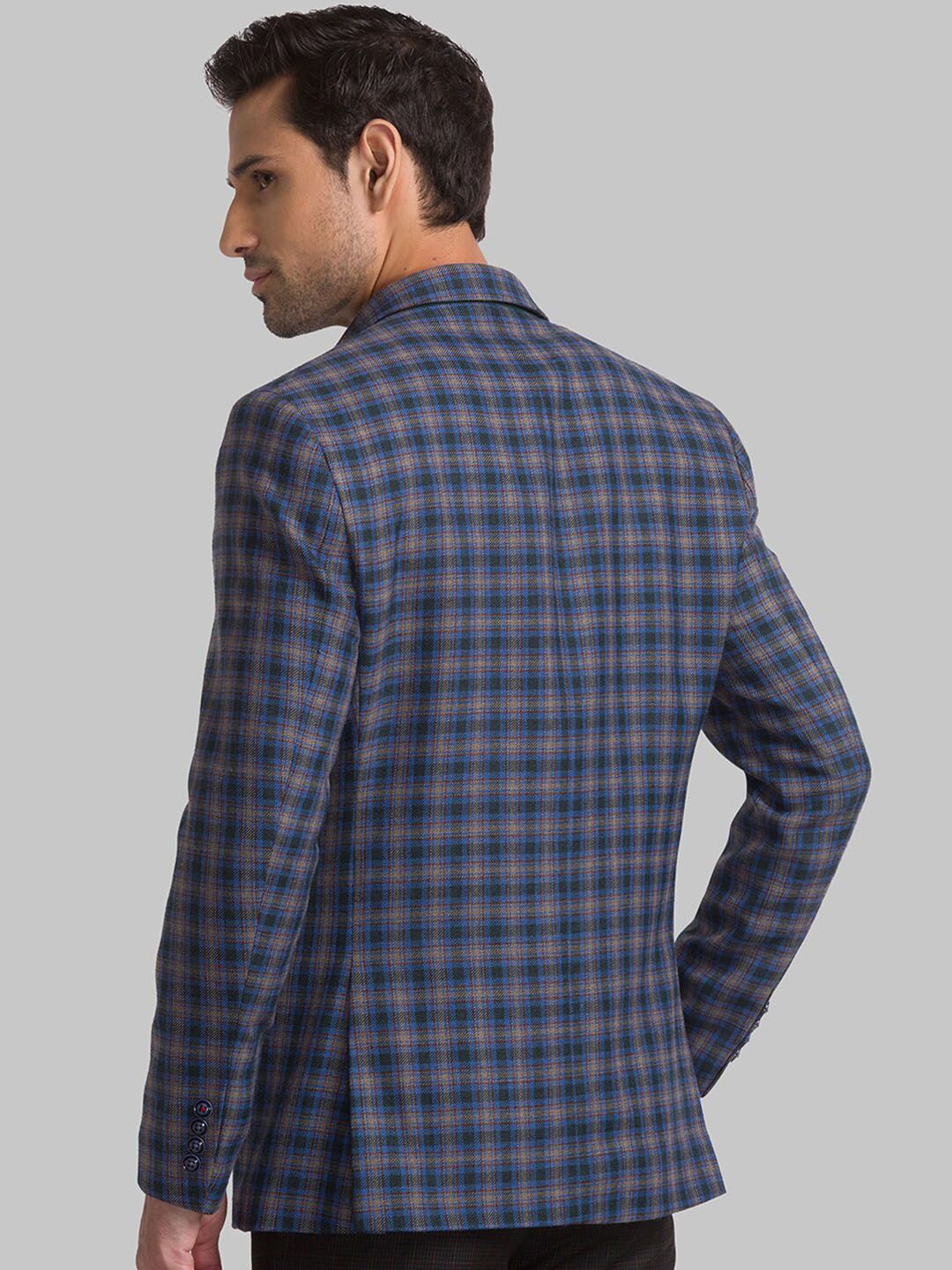 Raymond Men Checked Single Breasted Blazers