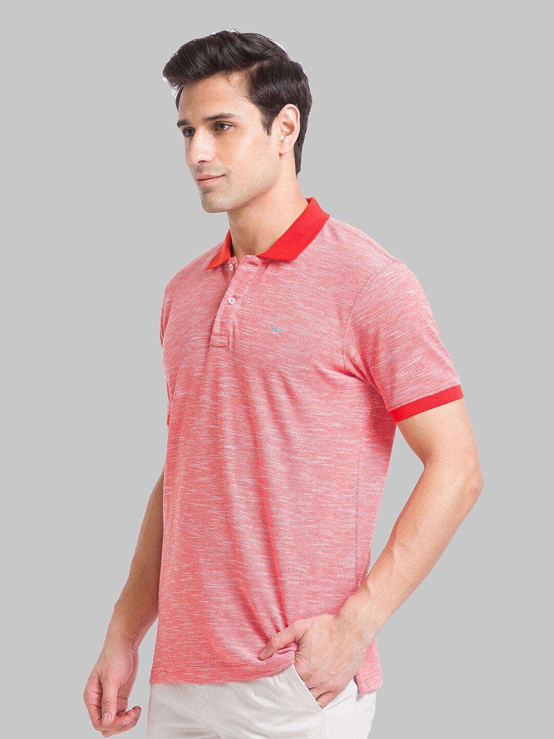 Park Avenue Polo Collar Short Sleeves Slim Fit T-shirt