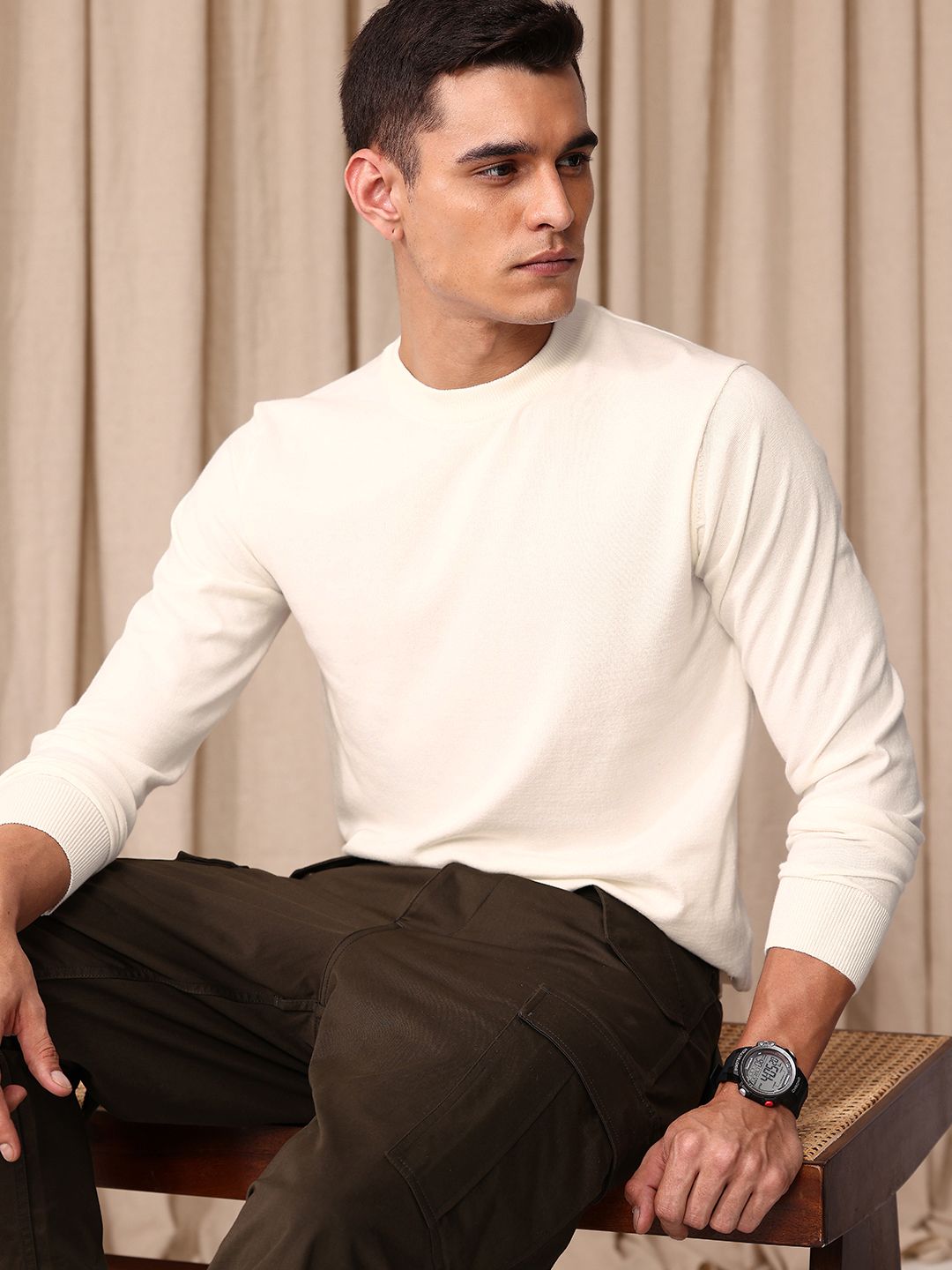 Mr Bowerbird Round Neck Tailored Pullover Sweater