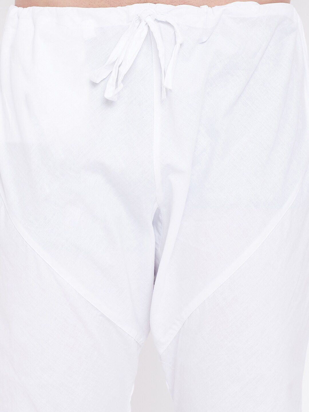 VASTRAMAY Men Orange Layered Kurta with Pyjamas