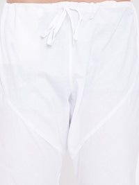 VASTRAMAY Men Orange Layered Kurta with Pyjamas