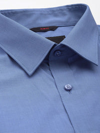 Raymond Men Pure Cotton Slim Fit Micro Checked Formal Shirt