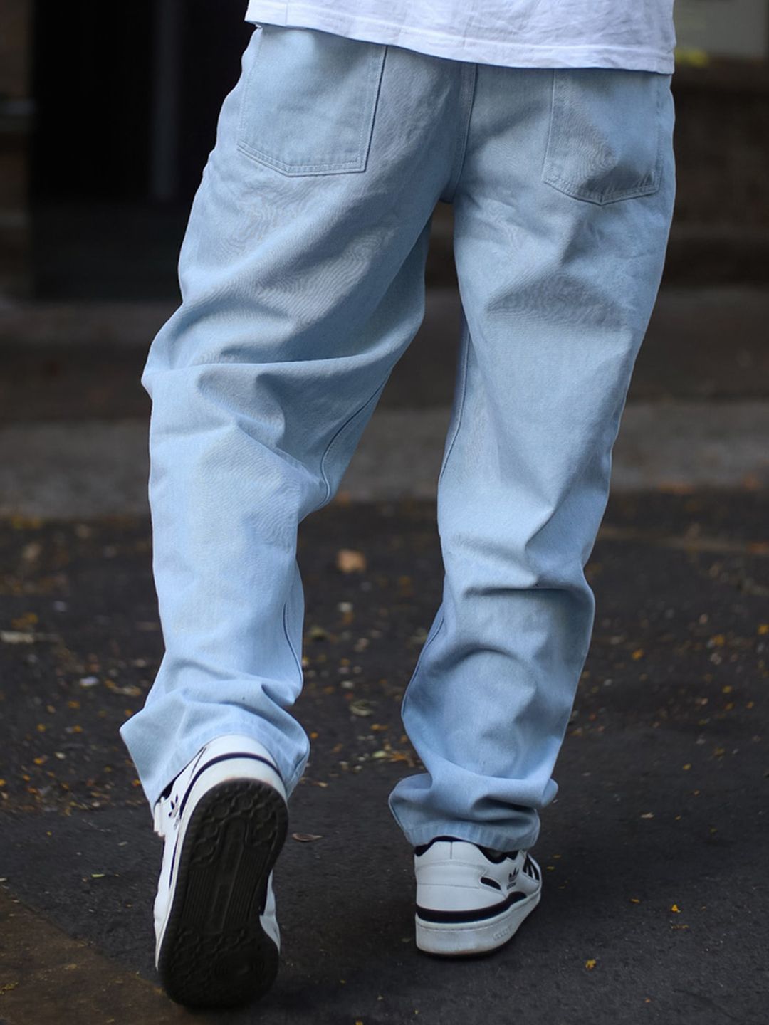 Powerlook Men Boyfriend Fit Clean Look Light Fade Cotton Jeans