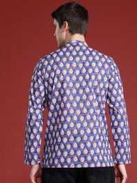 Anouk Pure Cotton Printed Mandarin Collar Kurta