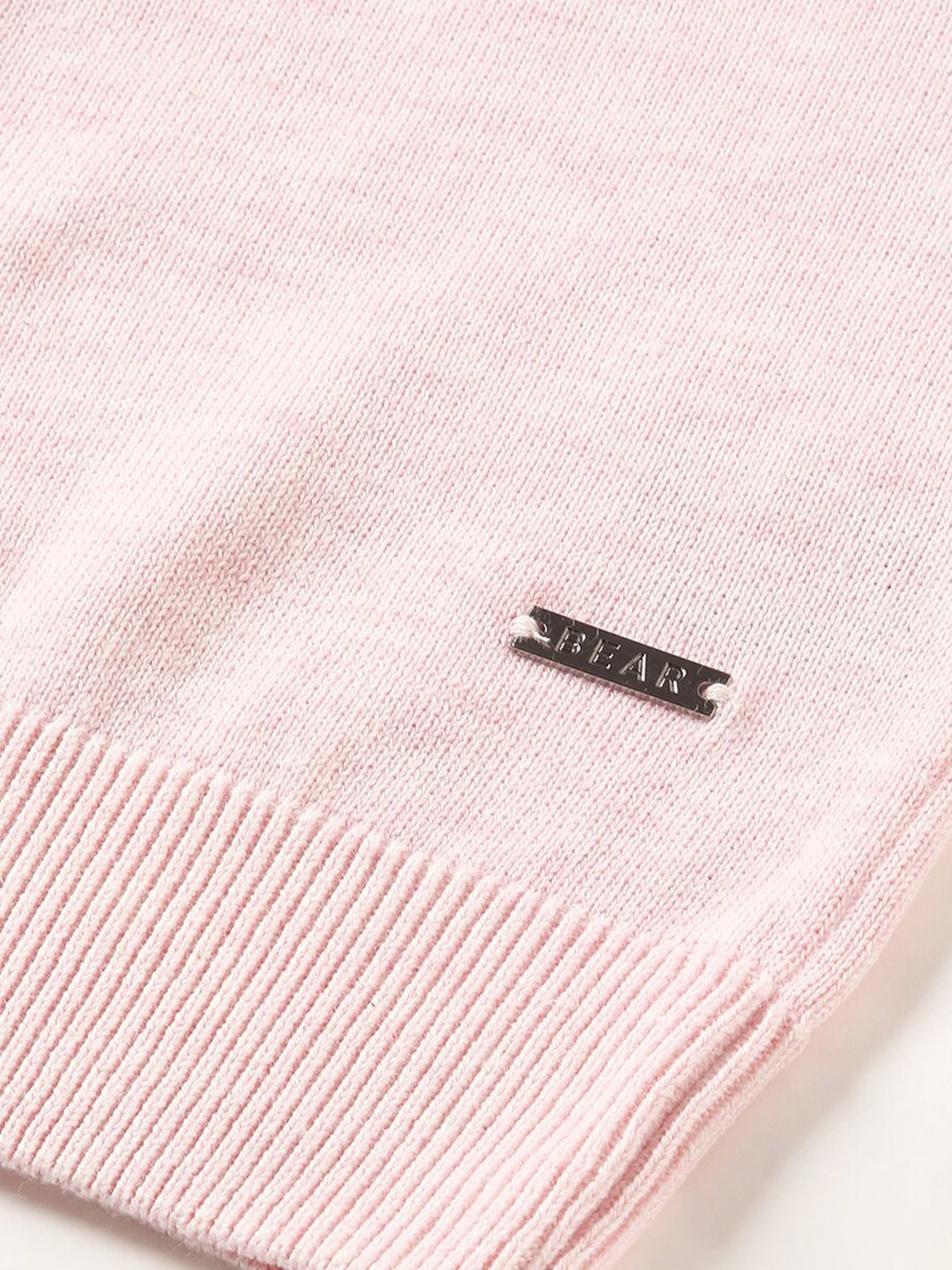 THE BEAR HOUSE Men Solid Slim Fit Cotton Polo Collar T-Shirt