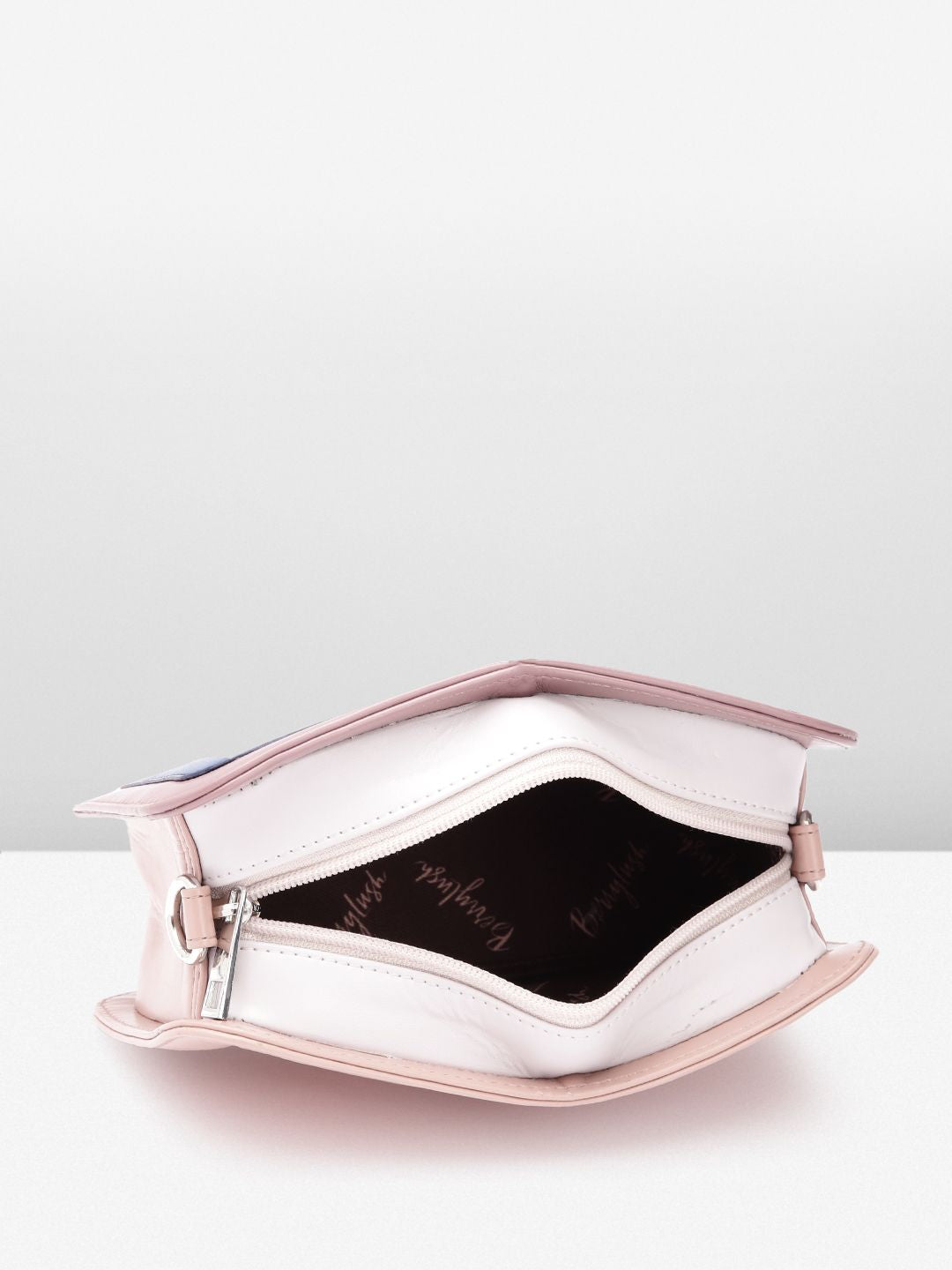 Berrylush Typography Printed Structured Sling Bag