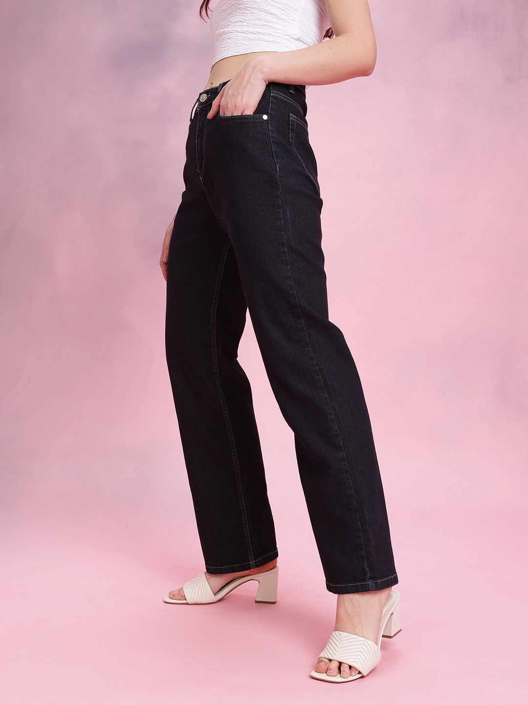 DressBerry Women Straight Fit Jeans