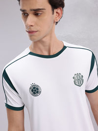 HRX by Hrithik Roshan Brand Logo Print Rapid-Dry Football T-shirt