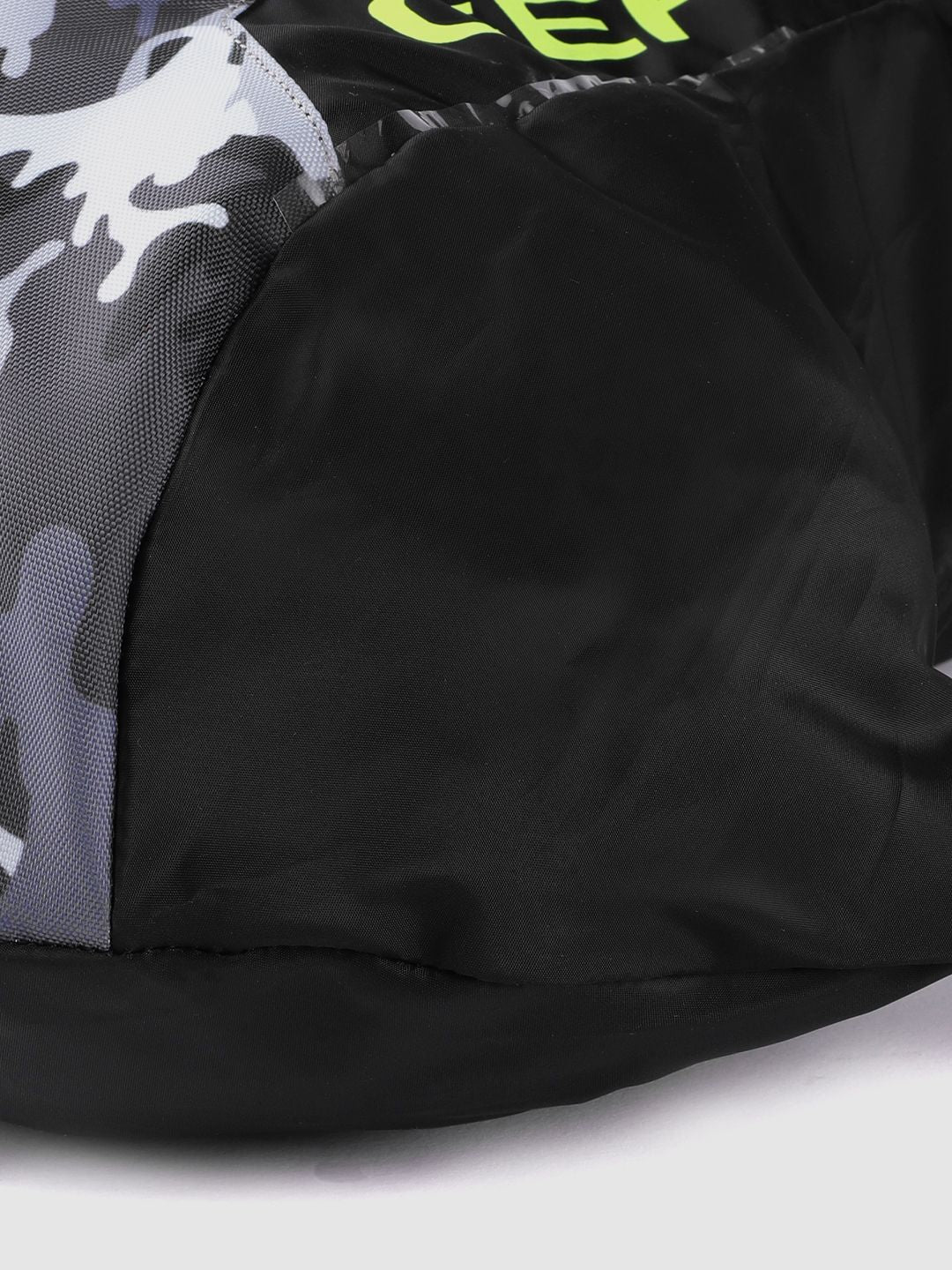 Gear Unisex Black & Grey Camouflage & Brand Logo Print Backpack