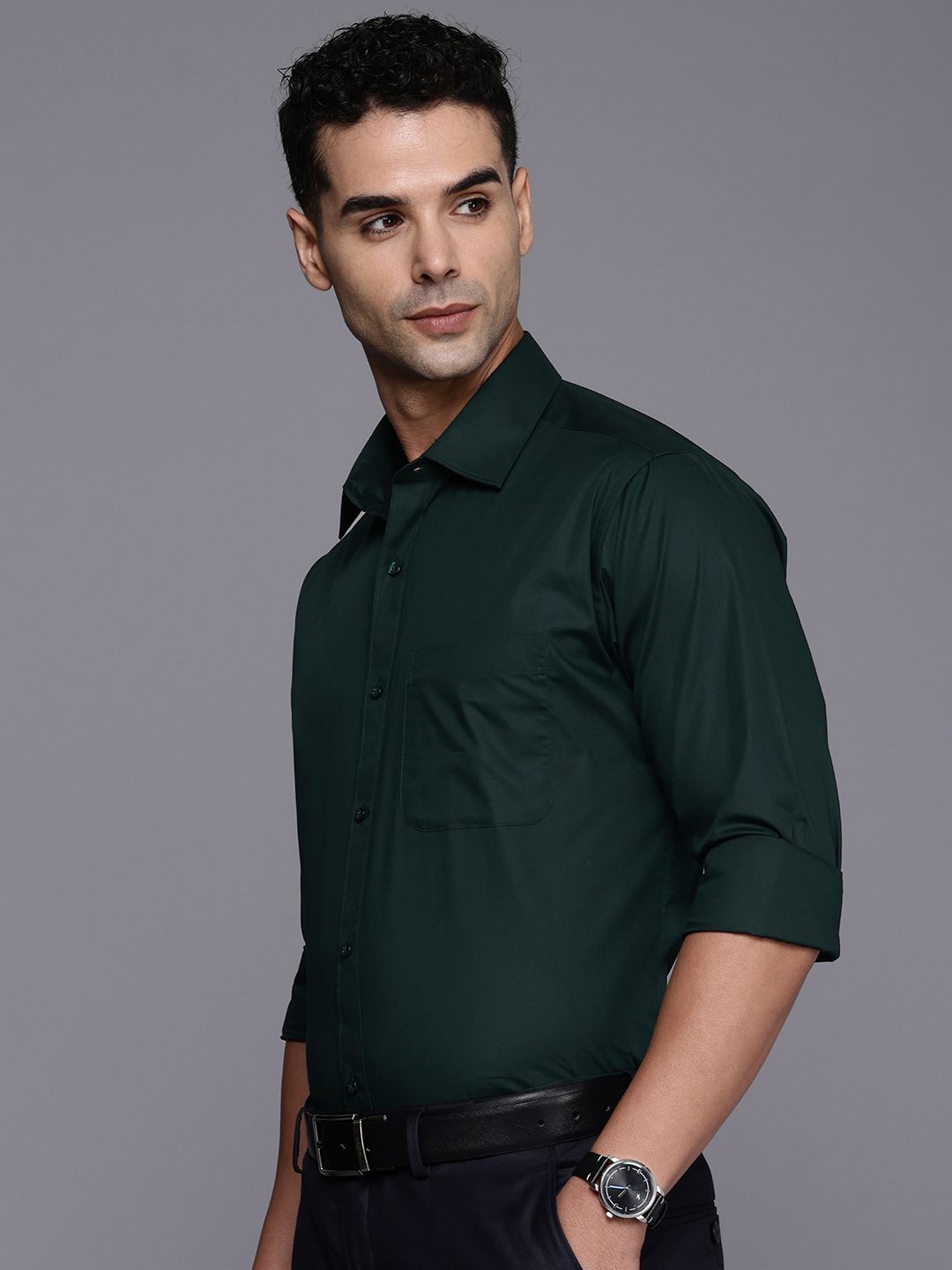 Raymond Pure Cotton Slim Fit Opaque Formal Shirt