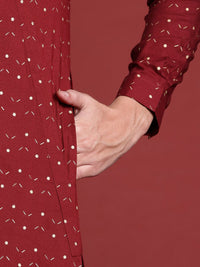 Anouk Tyohaar Collection Ethnic Motifs Print Asymmetric Kurta