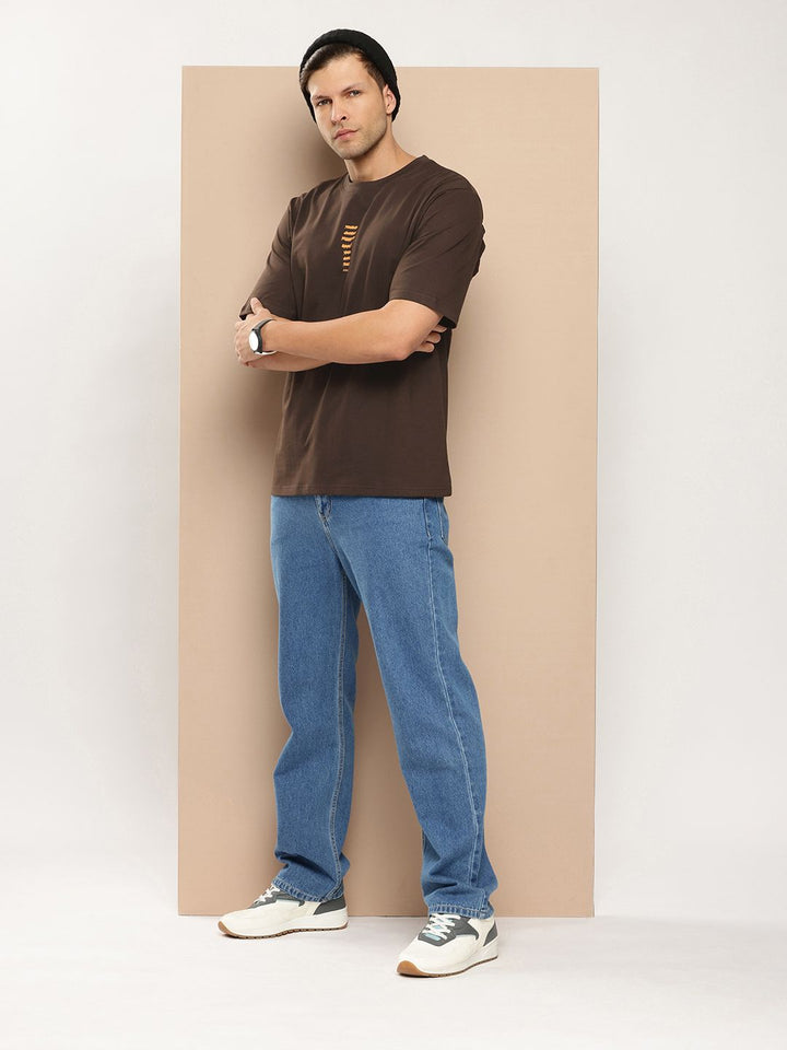 Difference of Opinion Men Typography Printed Pure Cotton T-shirt