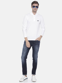 The Indian Garage Co Men White Solid T-shirt