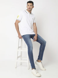 SPYKAR Polo Collar Slim Fit Pure Cotton T-shirt