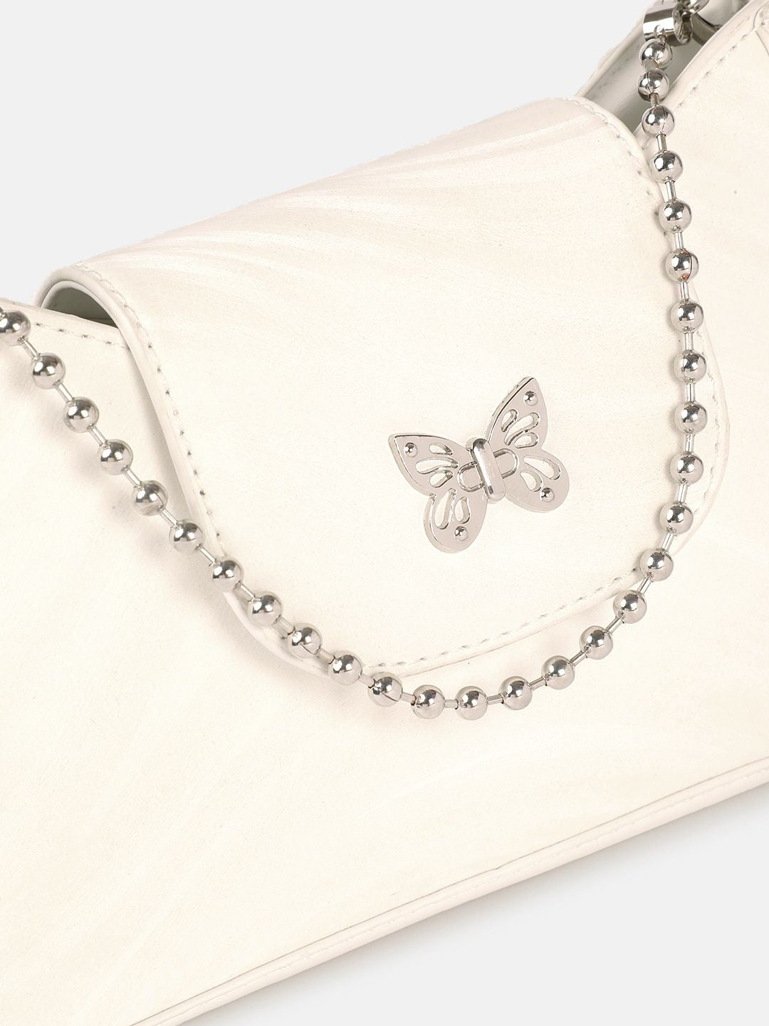 DressBerry Structured Shoulder Bag with Chain