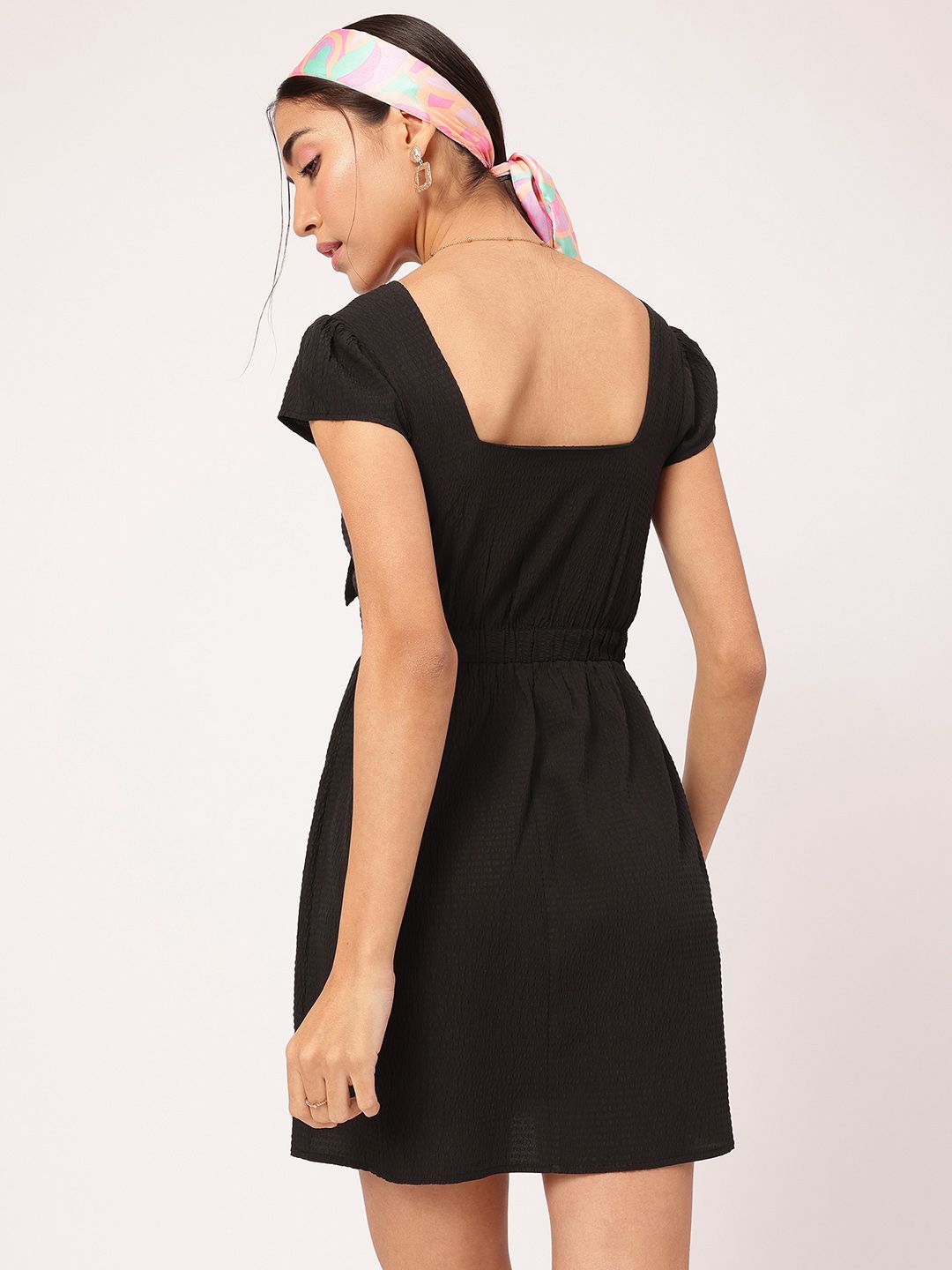 DressBerry Seersucker A-Line Dress