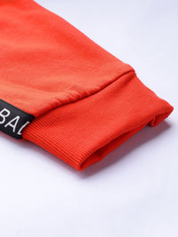 STREET 9 Women Pure Cotton Orange Regular Fit Solid Joggers