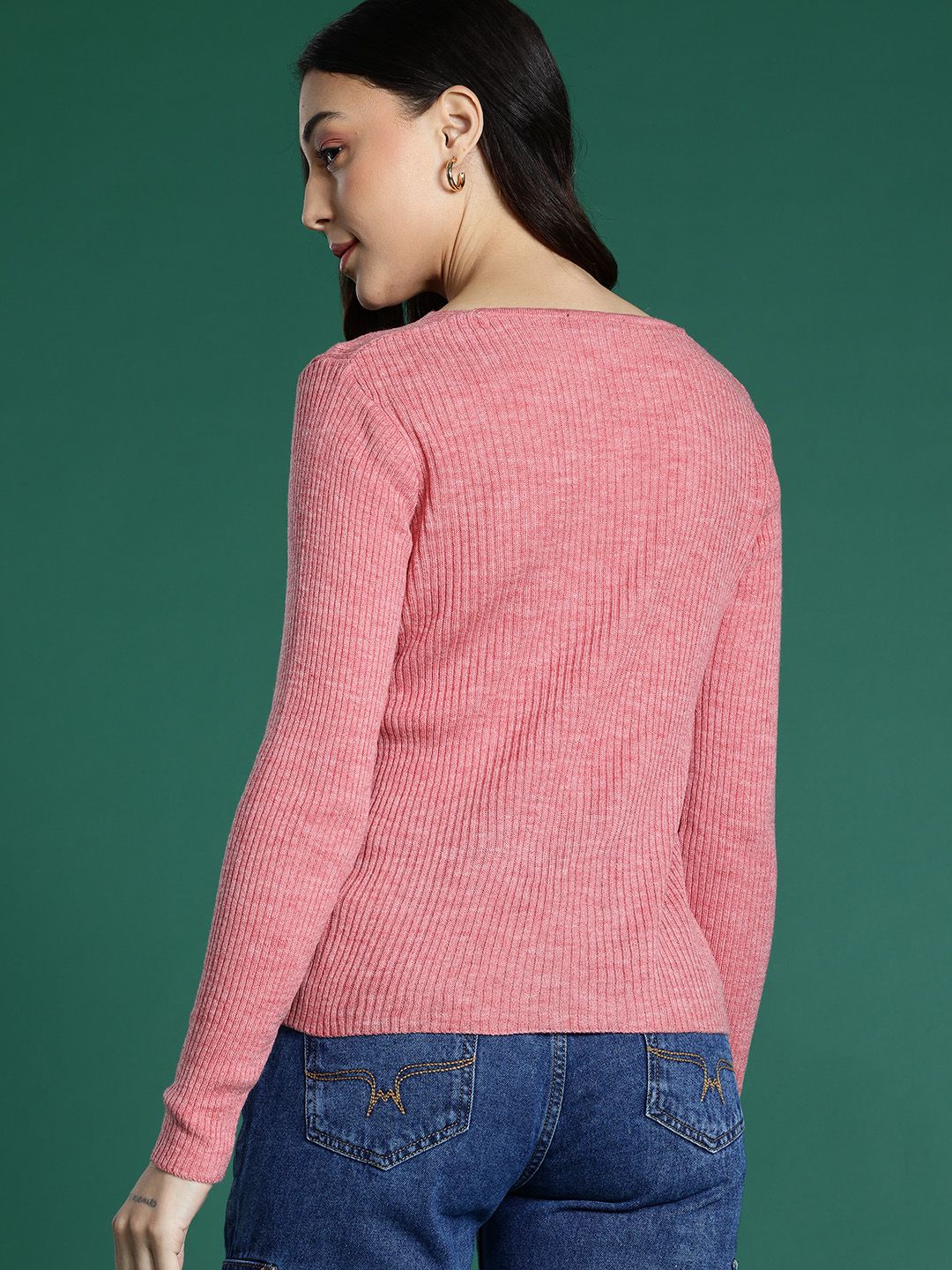 DressBerry Knitted V-neck Pullover