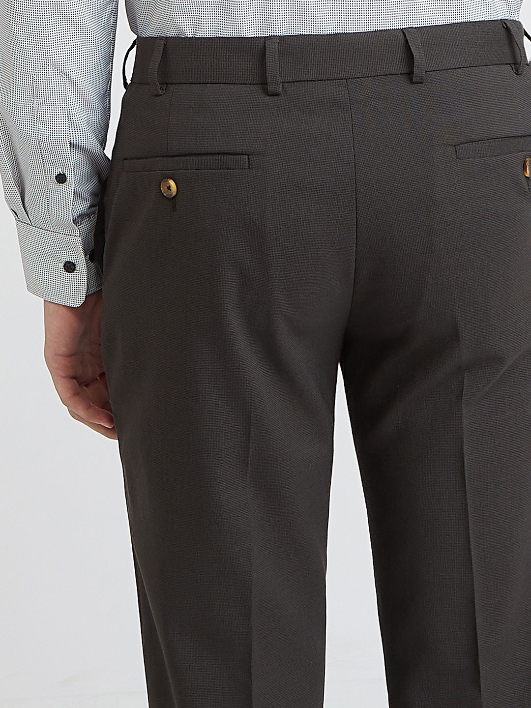 Park Avenue Men Textured Formal Trousers