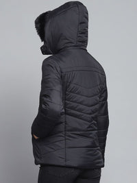 Monte Carlo Women Hooded Solid Casual Lightweight Padded Jacket