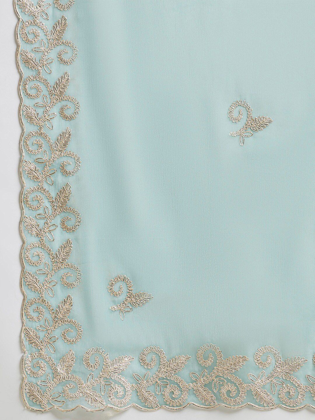 Saree mall Embellished Embroidered Organza Saree