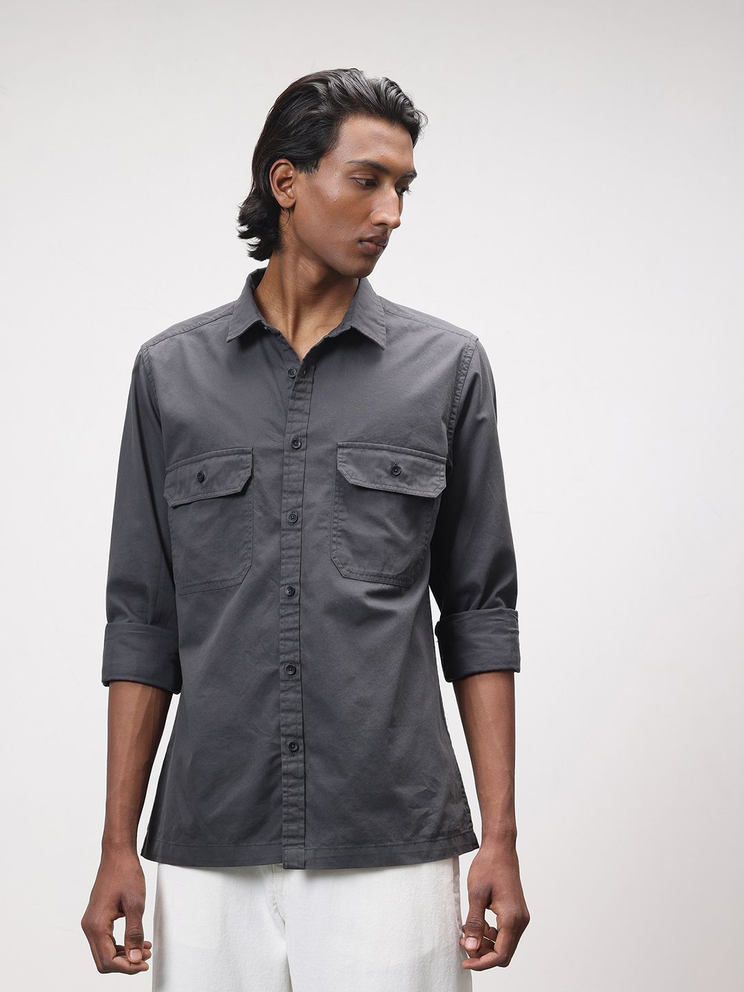 ether Pure Cotton Casual Shirt