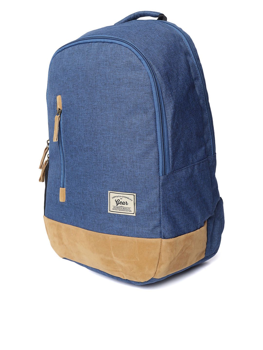 Gear Unisex Navy Blue Solid Backpack