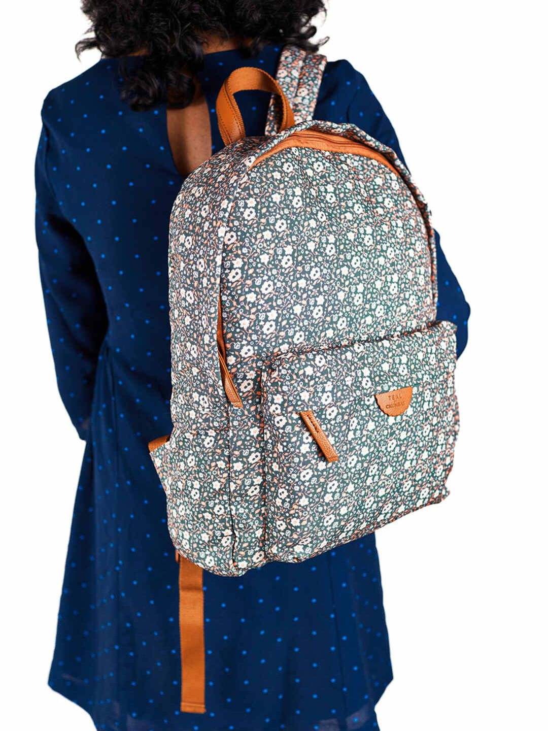 TEAL BY CHUMBAK Women Printed Light Weight Medium Back Pack