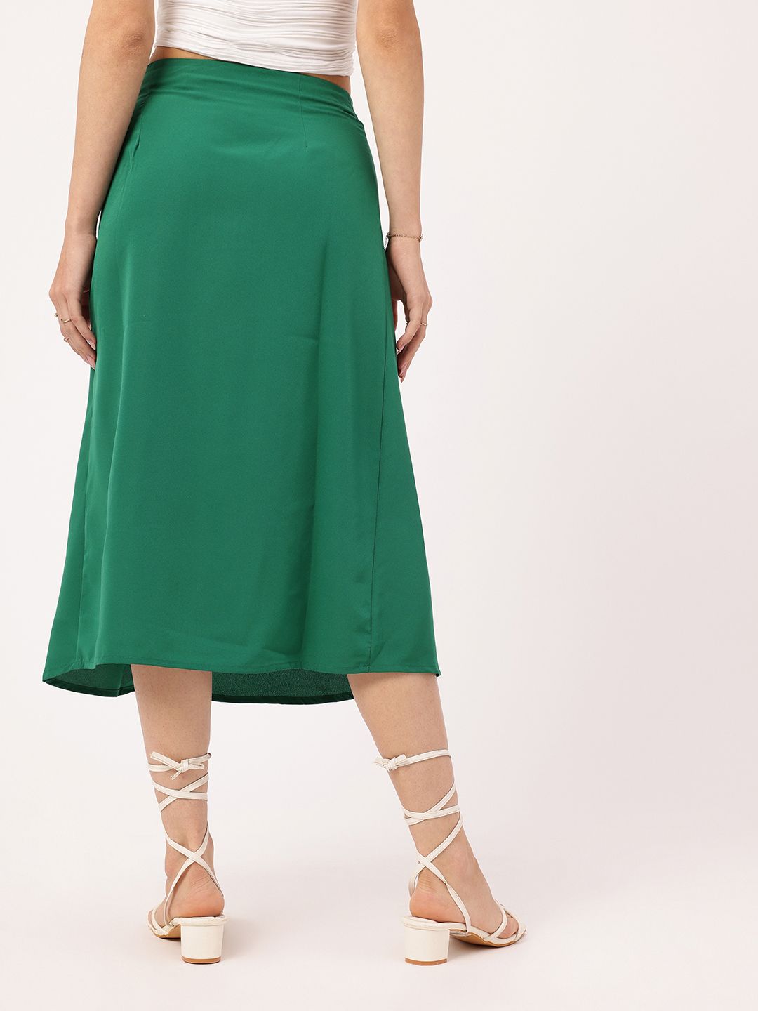 DressBerry Modern Fairytale Ruched Knee Length A-Line Skirt
