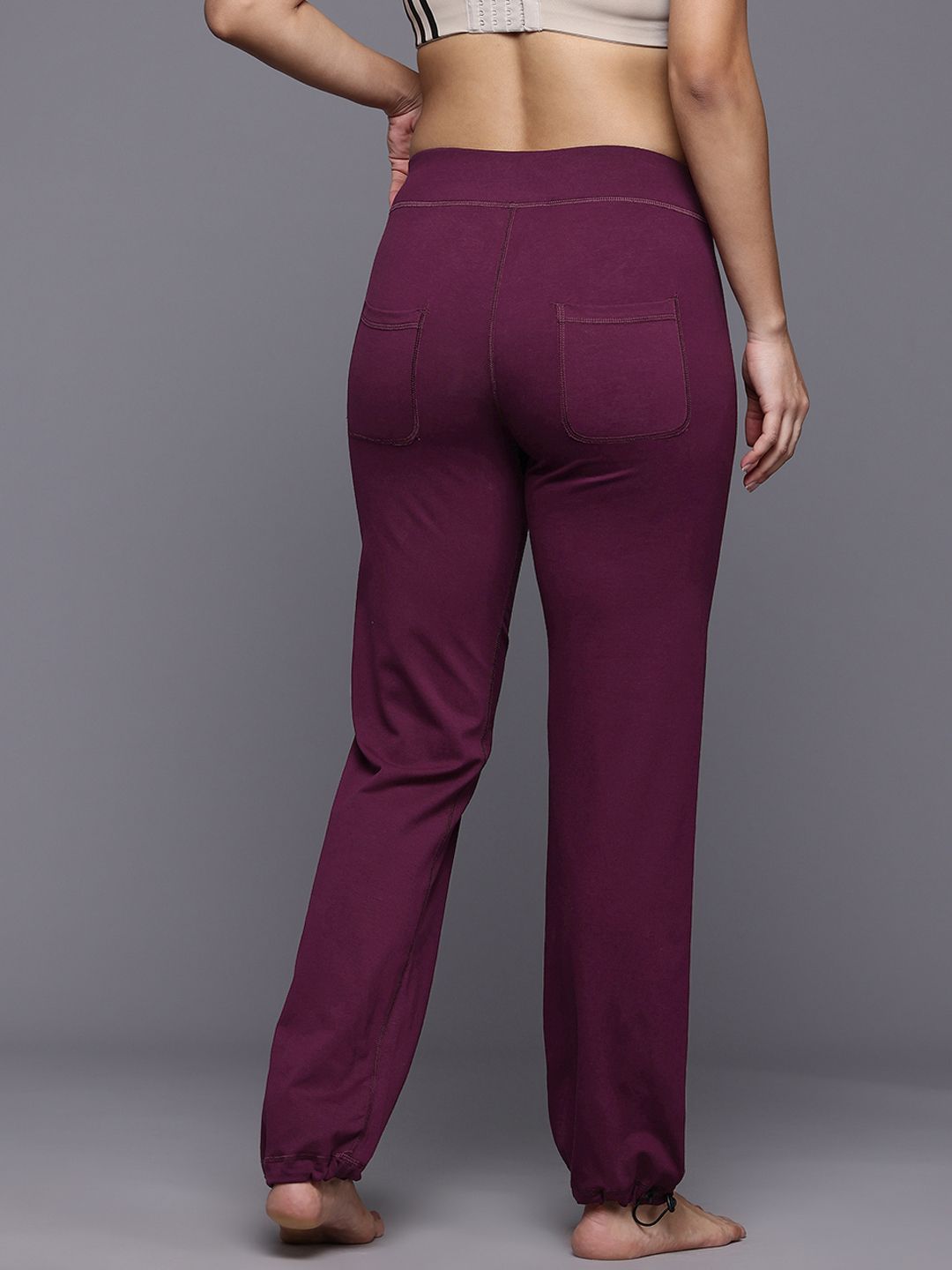 HRX by Hrithik Roshan Women Yoga Track Pants with Toggle Hem