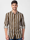 SPYKAR Men Slim Fit Striped Casual Shirt