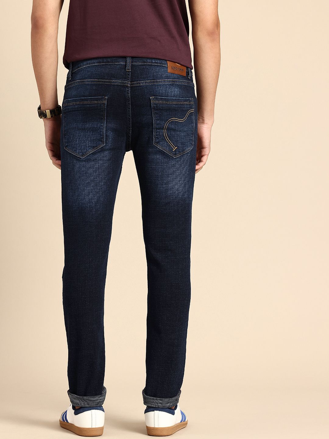 Being Human Men Helium Skinny Fit Light Fade Stretchable Jeans