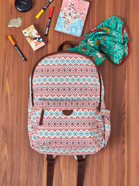 TEAL BY CHUMBAK Women Geometric Printed Backpack