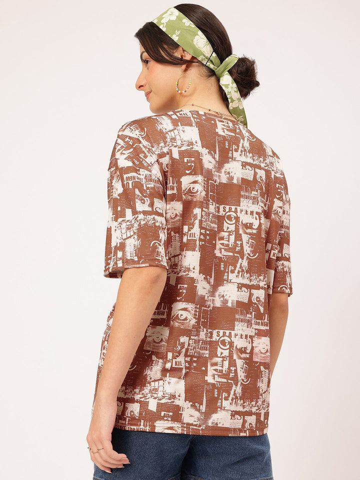 DressBerry Quirky Chronicles Graphic Printed Insta-Ready Comfy Tee