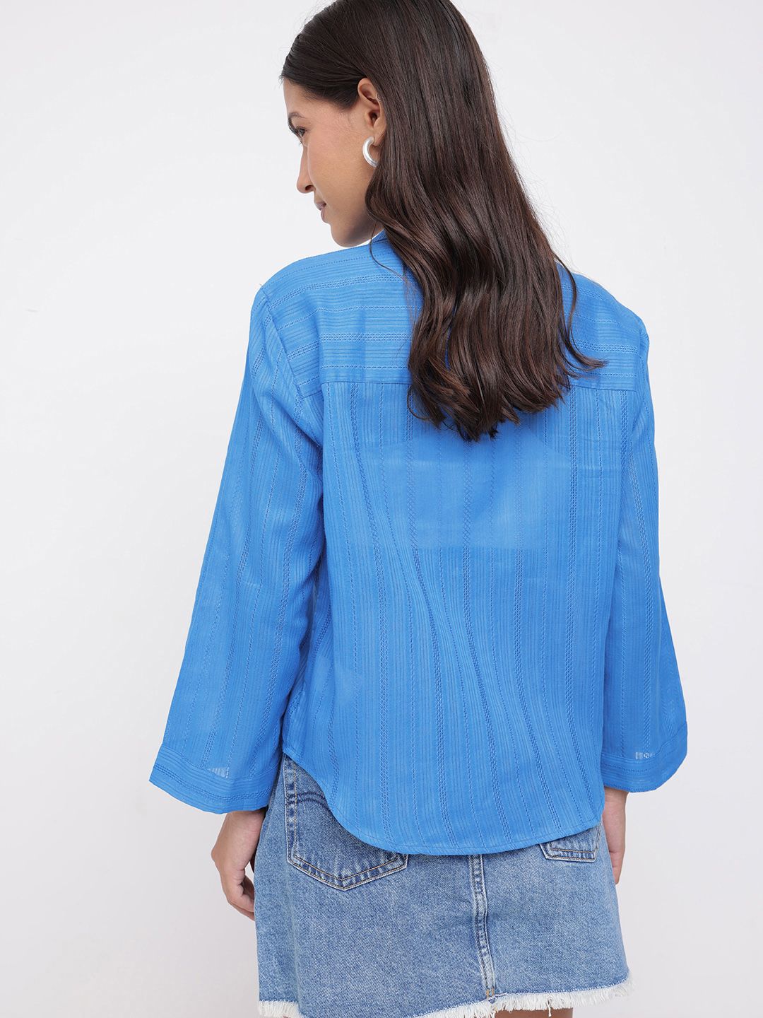 DressBerry Delicate Dream Self Striped Shirt