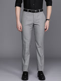 Raymond Men Textured Slim Fit Formal Trousers