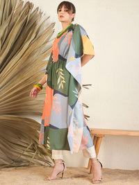 Indo Era Women Geometric Striped Anarkali Kurta