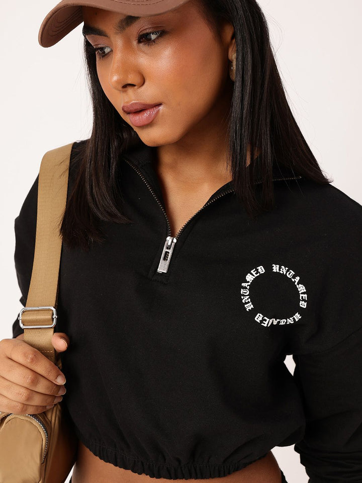 Kook N Keech Street Savvy Relaxed Crop Sweatshirt With Joggers Co-Ords Set